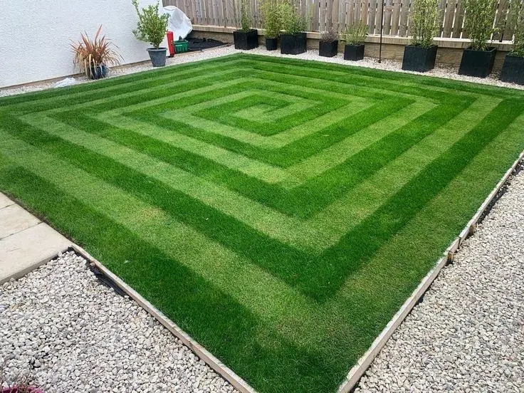 Freshly mowed garden with clean edges in Manchester